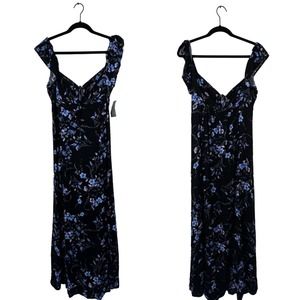 New with tags velvet torch long float dress medium